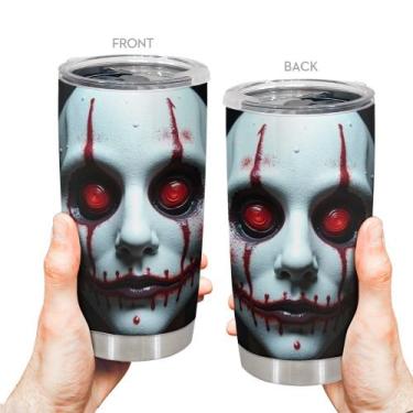 Imagem de Caneca de café de aço inoxidável Travel Tumbler Oasisdream 600ml