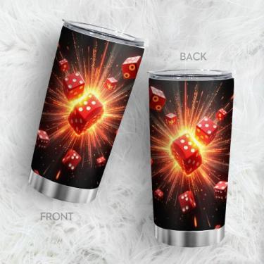 Imagem de Caneca de viagem Oasisdream Tumbler 600 ml com impressão de dados