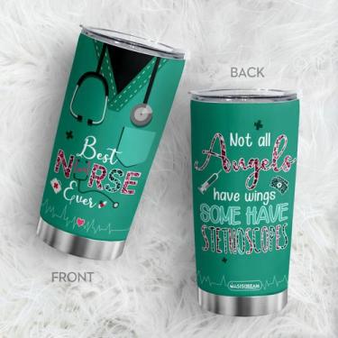 Imagem de Caneca de café Tumbler Oasisdream 600 ml com estampa de enfermeira