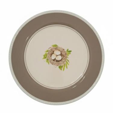 Imagem de Prato raso natural bege branco ceramica 27cm tok da casa