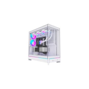 Imagem de Gabinete Gamer Montech HS02 Pro, Mid-Tower, Vidro Temperado, Com 5X Fans, Branco - HS02PROWH