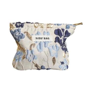 Imagem de Bolsa De Maquiagem Feminina Preta Portátil Para Viagem, Clutch Cosméti