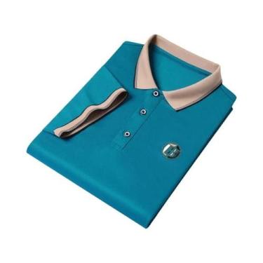 Imagem de Camisa polo masculina de manga curta com camisa polo bordada - NONE, B