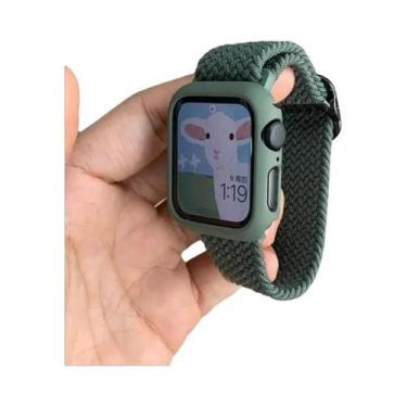 Imagem de Pulseira De Nylon Trançada Coreana Fofa Para Apple Watch Compatível Co