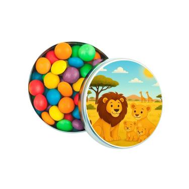 Imagem de Latinha Lembrancinha Personalizada Leões