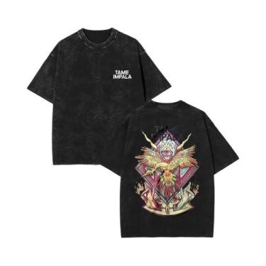 Imagem de Camiseta Vintage Masculina Com Estampa Gráfica Tame Impala, Moda Retro