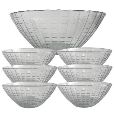 Imagem de Conjunto Sobremesa Tigelas Bowl Vidro Firenze Servir 7Pçs - Class Home