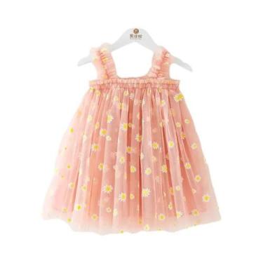 Imagem de Vestido De Princesa Vermelho Com Renda Para Meninas De 2 a 6 Anos, Par