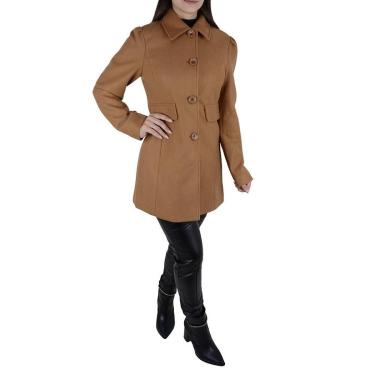 Imagem de Casaco Feminino Facinelli By Mooncity Marrom Camel - 610251-Feminino