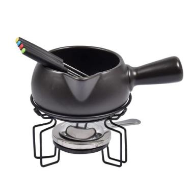 Imagem de Fondue 7 Peças em Cerâmica 23cm Dynasty Preto