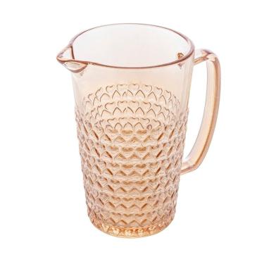 Imagem de Jarra de Vidro Coração Âmbar Metalizado 1 Litro Lyor