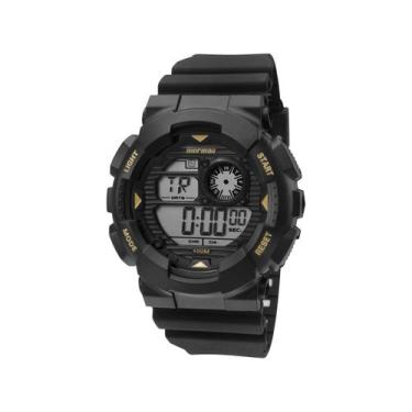 Imagem de Relógio Masculino Mormaii Wave Digital Mo3415a/8P Preto/laranja - TECH