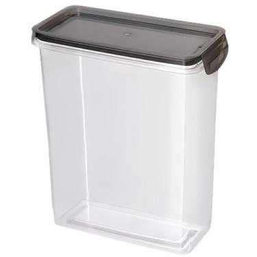 Imagem de Pote Porta Mantimentos Herméticos 3 L Trava Plasutil Cinza - Plasútil2