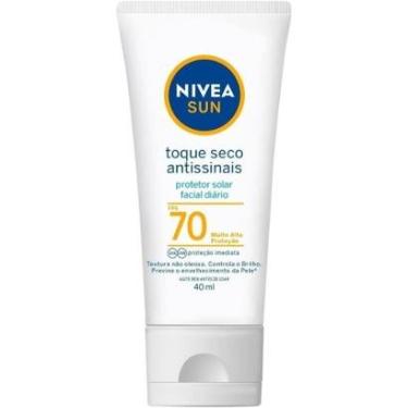 Imagem de Protetor Solar Facial Nivea Sun 70 FPS Toque Seco Antissinais - 40 mL-Unissex
