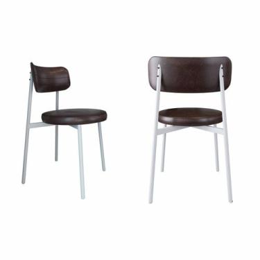 Imagem de Cadeira Kyta Fixa com 4 Pés 50 X 44,7 X 83,8 Cm com 2 Unidades - Metal