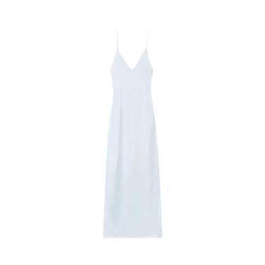 Imagem de Vestido Maxi Amarelo Sem Mangas Com Decote Em V Para Mulheres, Elegant