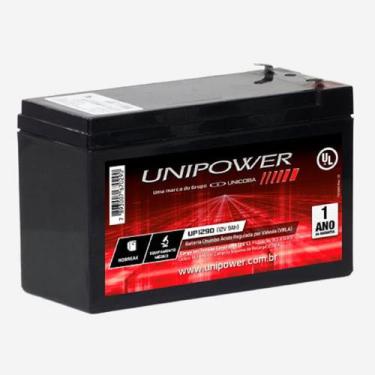 Imagem de Bateria 12v 9ah Bicicleta Elétrica Scooter Up1290 - POWERTEK / UNIPOWE