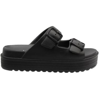 Imagem de Tamanco Plataforma Moleca EVA Injetada Ultra Leve Feminina, Preto, 39