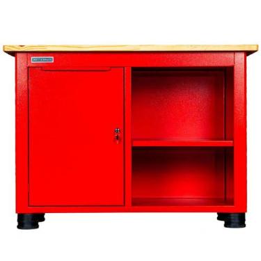 Imagem de Bancada semi-aberta com 1 porta e 1 prateleira - RLL-217CB1 (Vermelho)