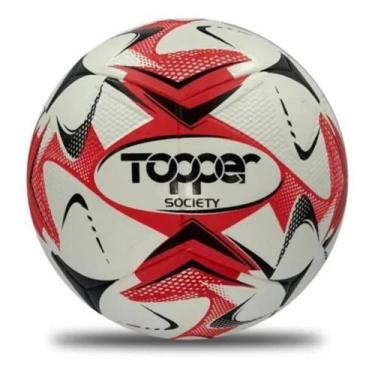 Imagem de Bola De Futebol Society Topper Slick Colorful Vermelho