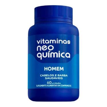 Imagem de Vitamina Homem Cabelo e Barba Saudáveis 60Cp - Neo Química. - Neo Quim