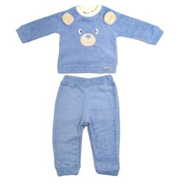 Imagem de Conjunto Para Bebê Pelúcia Bordado Urso 1-3 - Chik Chik Baby