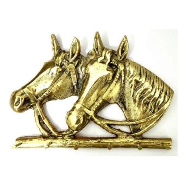 Imagem de Porta Chaves Cavalo Claviculário 6 Pinos Em Bronze Organizar - Wilmil
