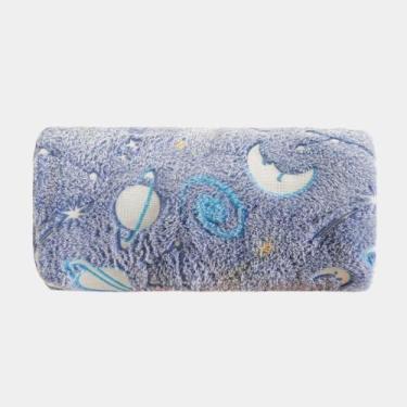 Imagem de Manta Bene Casa Brilha no Escuro Infantil Solteiro 150x220, UN, AZUL-U