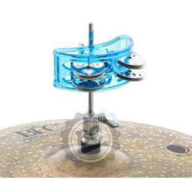 Imagem de Pandeirola de Chimbal Torelli TPC307 Azul para fixar na haste da máqui