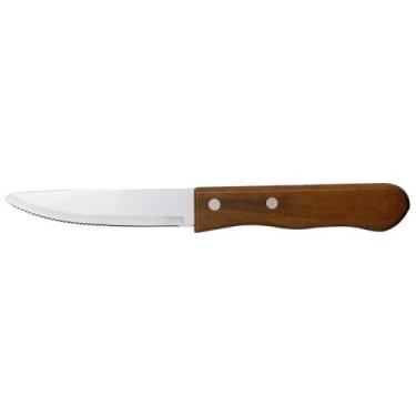 Imagem de Kit 6 Facas de Aço Inox Cabo Madeira para Churrasco N5 Wood - Mundial