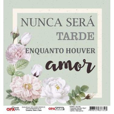 Imagem de Papel Scrapbook OPACARD Flores 5 15x15 2787 OPA