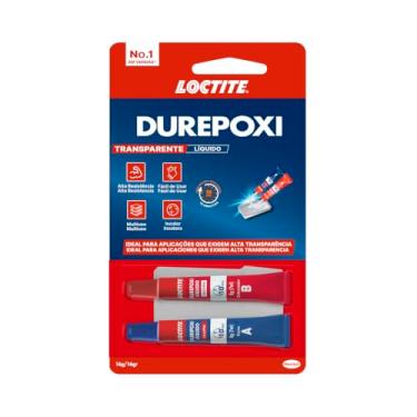Imagem de Loctite Durepoxi Líquido, Cola Epoxi Transparente, 2x8g