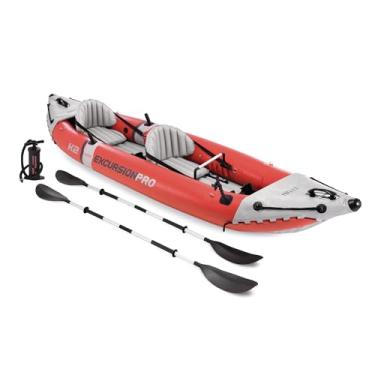 Imagem de Intex Caiaque Excursion Pro, série profissional, caiaque inflável de pesca, K2: 2 pessoas, vermelho