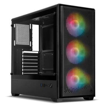 Imagem de Gabinete Gamer Mancer Mugen 3 Fans S/Fonte Full-Tower Lateral De Vidro