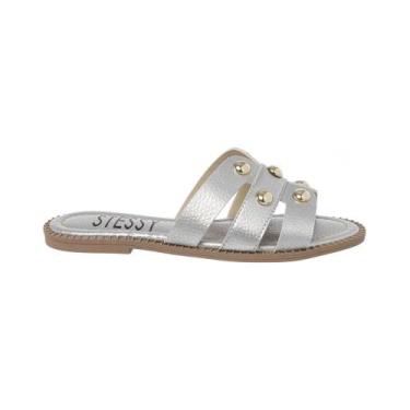 Imagem de Sandália Rasteirinha Feminina H Flat Confort Rasteira Leve - Stessy Sh