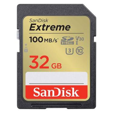 Imagem de Cartao de Memoria SD Sandisk Extreme U3 / V30 / 32GB / 100MBS - (SDSDX