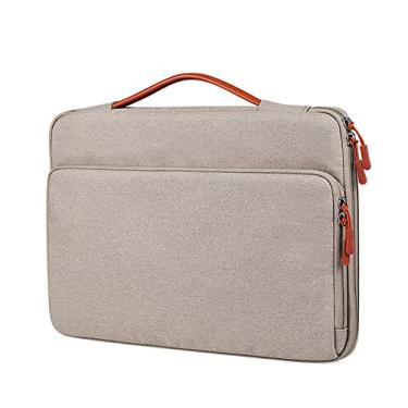 Imagem de Elonglin Capa Case Protetora para Notebook MacBook Pro 13 Polegadas 16 Polegadas Bolsa para Laptop Sem Estampa Repelente de Água Cáqui 13 (aplicável ao Macbook Pro M1 de 13 polegadas)