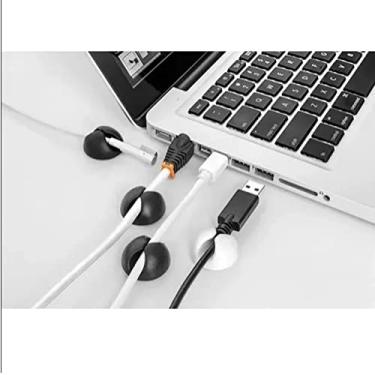 Imagem de Organizador Adesivo De Fios/Cabos Conjunto em Silicone 6PÇ