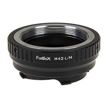Imagem de Adaptador de montagem de lente Fotodiox com codificação M Leica de 6 bits - Lente M42 Tipo 2 (montagem de parafuso de 42 mm x 1) para corpo de câmera telêmetro de montagem Leica M
