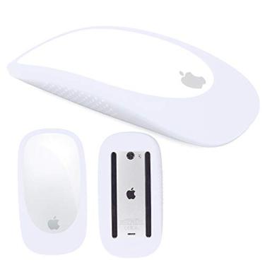Imagem de Capa de silicone capa protetora para Magic Mouse 1/2 Capa de silicone para Apple Magic iPad Mouse (branco)