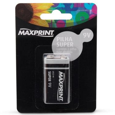 Imagem de Bateria Comum 9v 756487 1 Un Maxprint