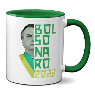 Imagem de Caneca Presente Criativo Bolsonaro 2022 Brasil Melhor (Verde)