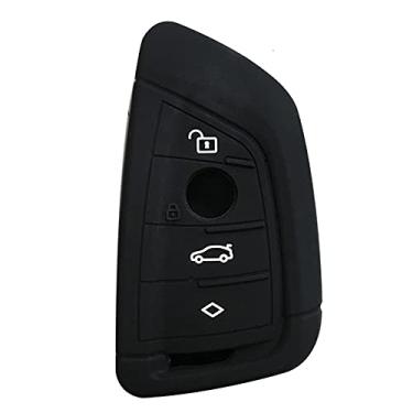 Imagem de CSHU Porta-chaves do carro capa porta-chaves porta-chaves porta-chaves, adequado para BMW 525li F15 F16 F48 G30 F85 G11 M 2018 X1 X3 X4 X5 X6 35i 50i 1 2 5, Preto