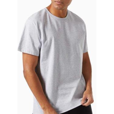 Imagem de Camisetas Masculinas Básicas Off White Bicolor Preto Mescla - Garage T