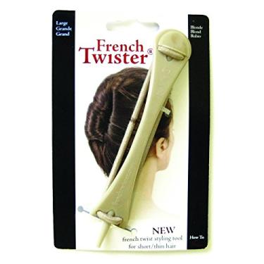 Imagem de (large, Blonde) - Mia French Twister, Hair Styling Tool, French Twist Maker Teacher, Large Size, 13cm , Blonde, for Women, Girls, Dancers PATENTED 1pc