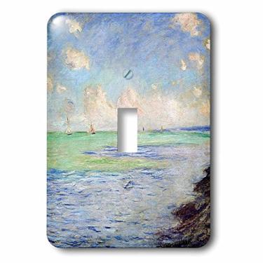 Imagem de 3dRose lsp_179199_1 The Sea At Pourville, Claude Monet Painting Cropped 1882, Pd-Us Light Switch Cover
