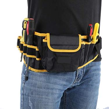 Imagem de Bolsa de ferramentas dupla antilíquido 600D, bolsa de ferramentas de longa vida útil, martelo de colocação confortável para bolsa de armazenamento de cintura