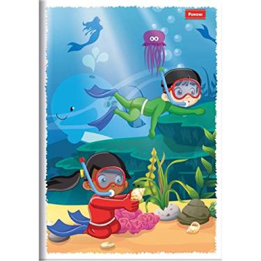 Imagem de Caderno Brochurão, Foroni 8904, Multicor, Pacote com 10 Unidades