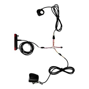 Imagem de Farol de elétrica e luz traseira, conjuntos de dianteiras e traseiras com interruptor, lâmpada de freio