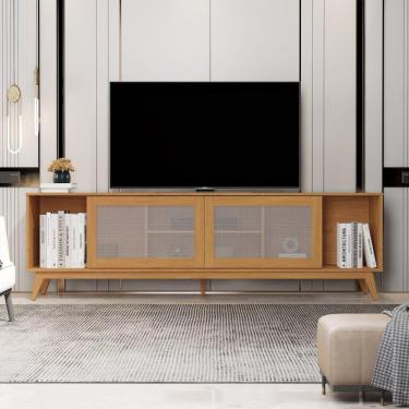 Imagem de Rack para TV até 75 Polegadas 218cm Denver Yescasa Marrom